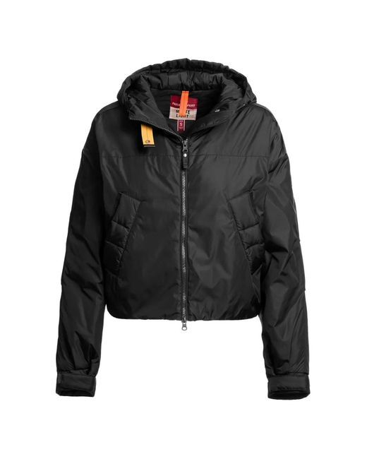 Parajumpers Black Nalina Hooded Down Jacket