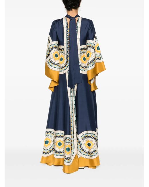 LaDoubleJ Magnifico Mudejar Placée Blue Dress
