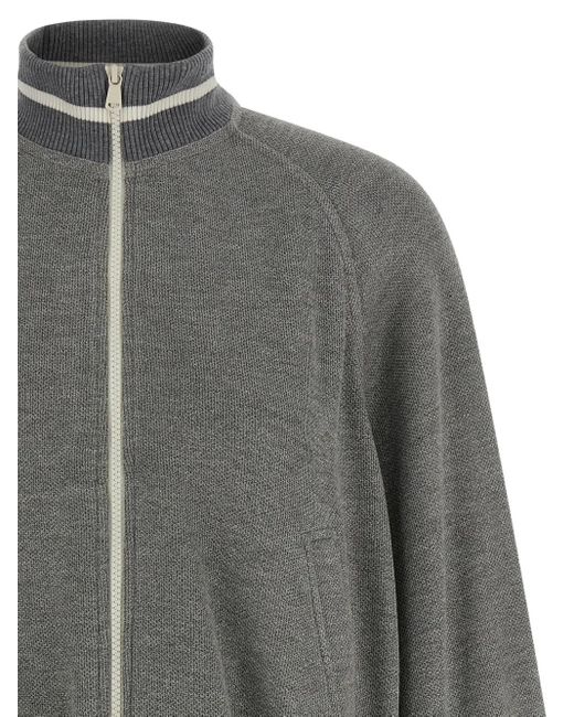 Brunello Cucinelli Gray 'Sparkling' Sweatshirt
