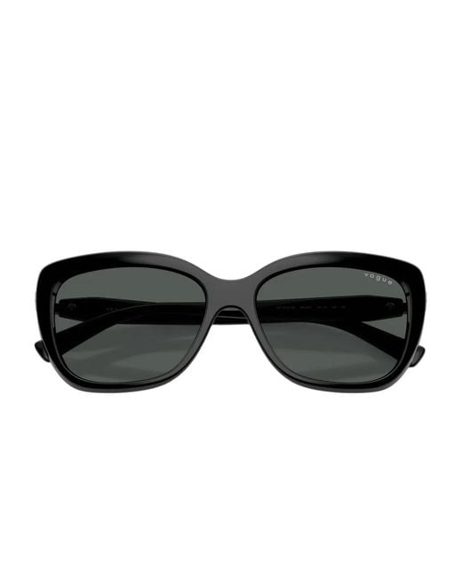 Vogue Eyewear Black Embellished Square Sunglasses