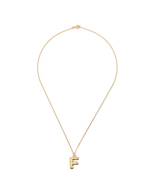Completedworks White F-Pendant Necklace