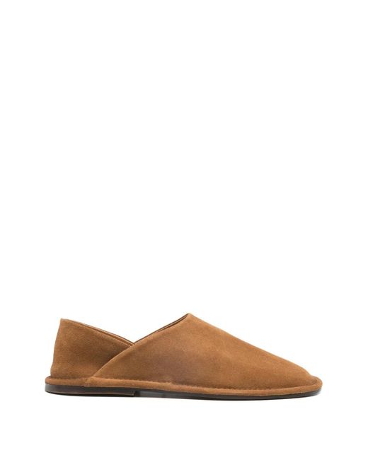 Sandro Brown Split Leather Slippers for men