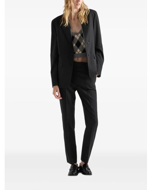 Prada Black Wool Trousers