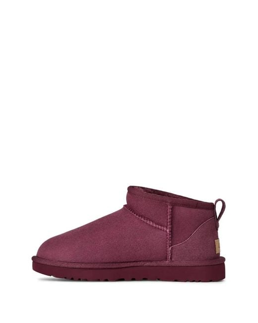 Ugg Purple Classic Ultra Mini Boots