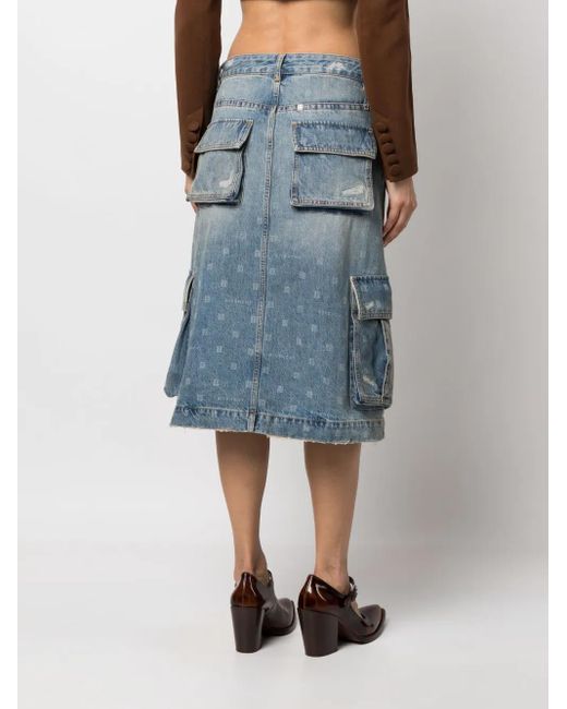 Givenchy Denim Rok in het Blue