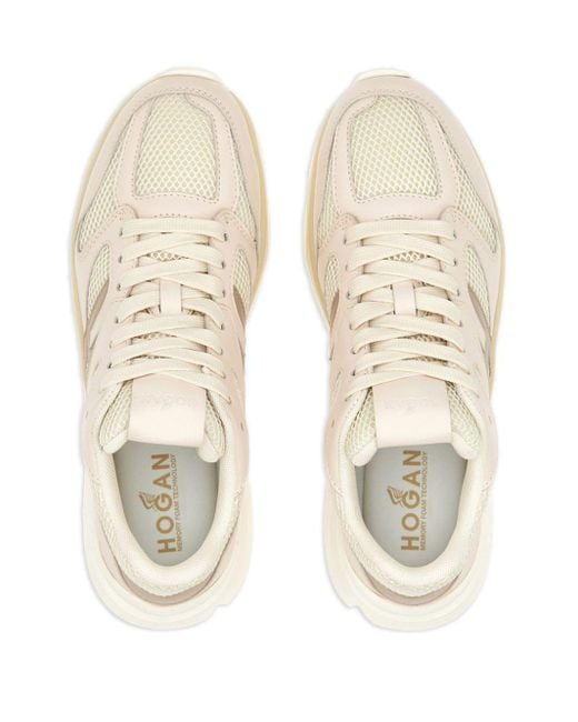 Hogan White Hyperactive Leather Chunky Sneakers