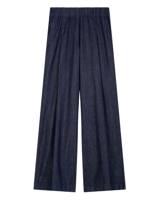 Dries Van Noten Blue Jeans Mit Falten