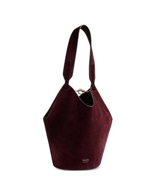 Khaite Purple Mini Lotus Tote