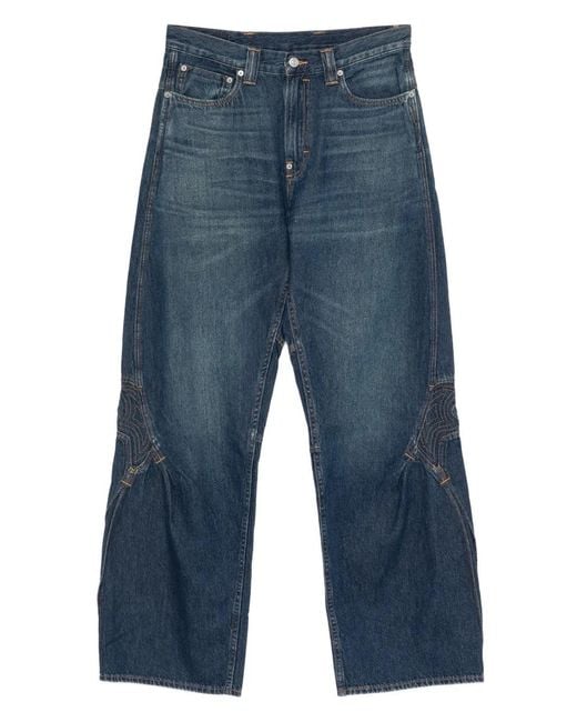 Kiko Kostadinov Blue X Levi's Articulate Panelled Trousers for men
