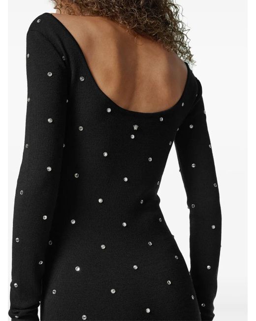 Abito Lungo Cielo Stellato di Versace in Black
