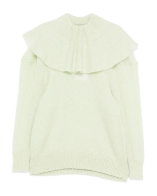 Viktor & Rolf ラッフルネック セーター Natural