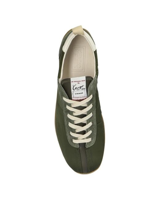 KENZO Green Lace-Up Sneakers for men