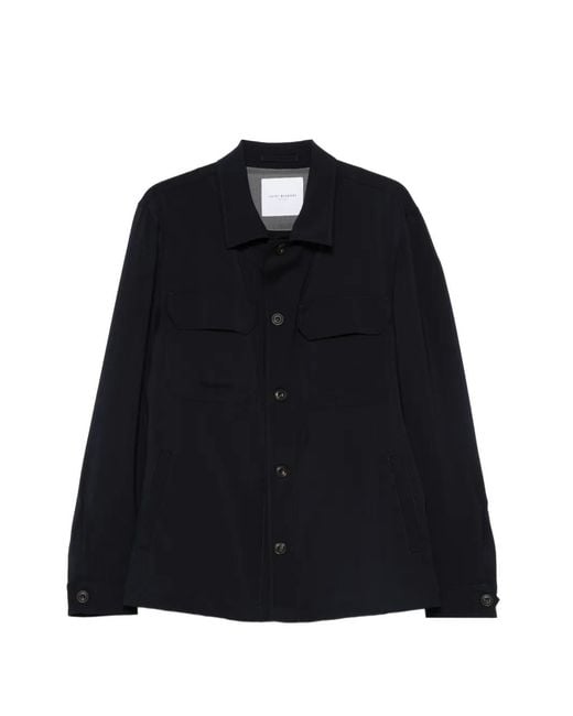 Luigi Bianchi Black Veste À Poches Multiples for men