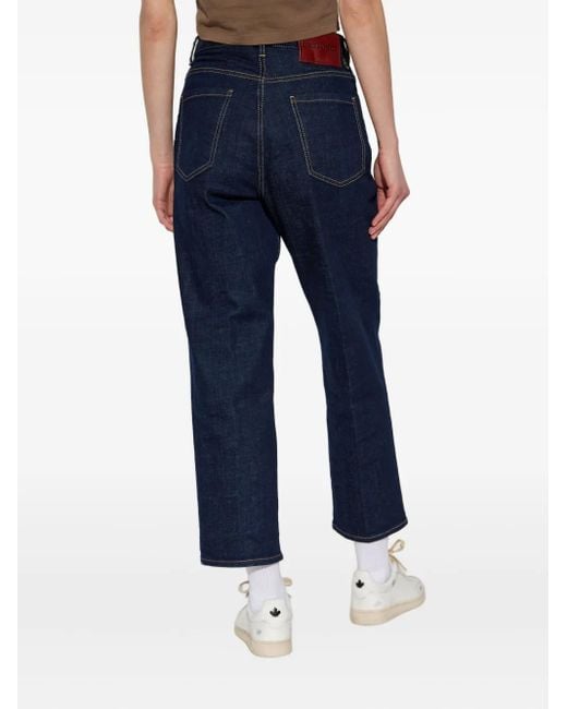 DSquared² Blue Straight-Leg Jeans