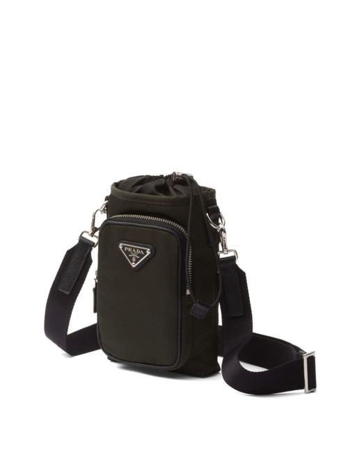 Prada Renylon Strap Phone Pouch in Black for Men Lyst