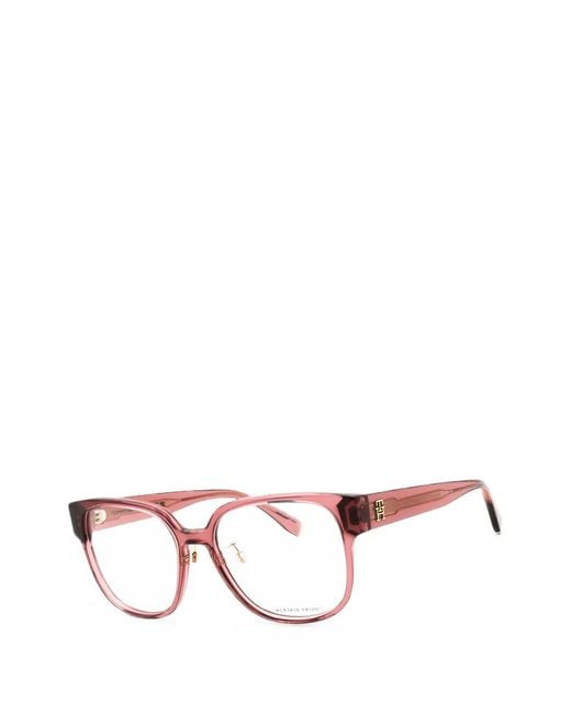 Tommy Hilfiger Pink Rectangle-Frame Glasses