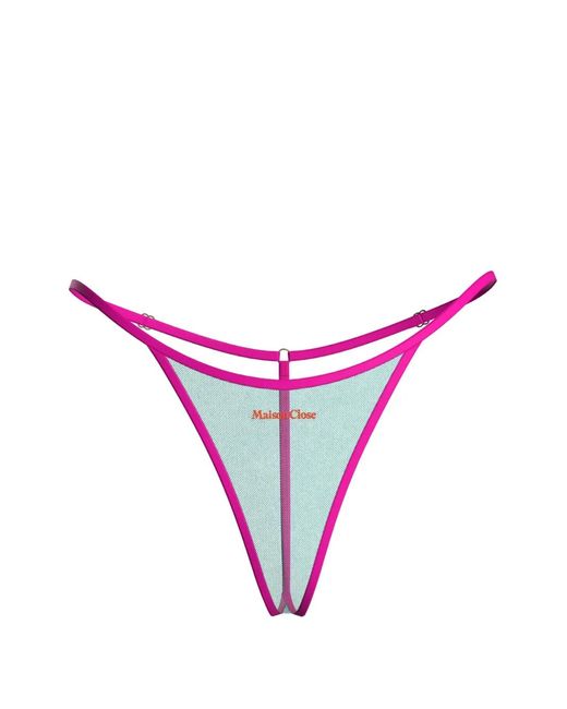 Maison Close Panorama Micro String in het Pink