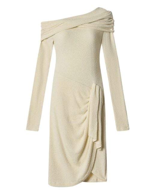 Isabel Marant Natural Fatene Draped Midi Dress