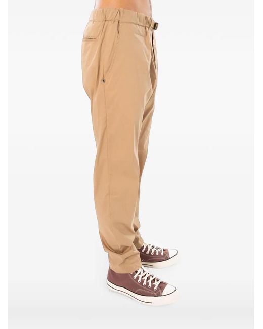 White Sand Natural Pantalon Fuselé À Taille Ceinturée for men