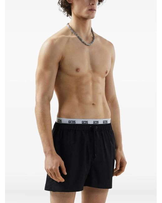 Gcds Black Essentials Swim Shorts for men