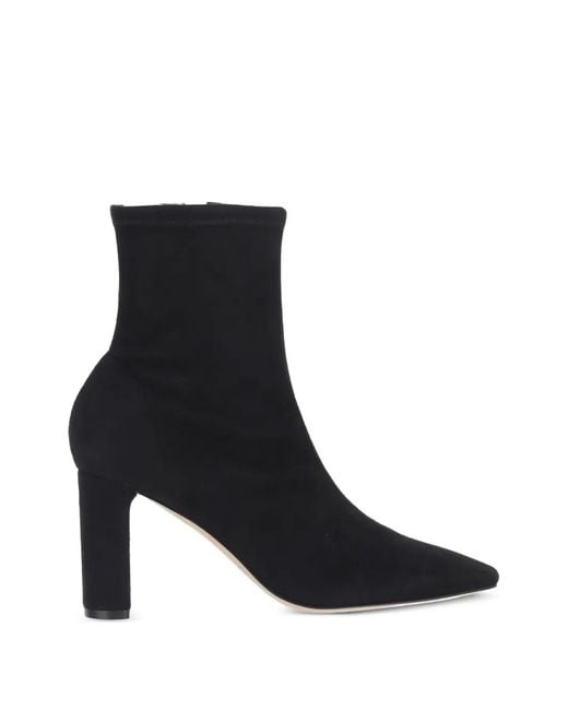 Arteana Black Marcella Suede Pointed-Toe Ankle Boots