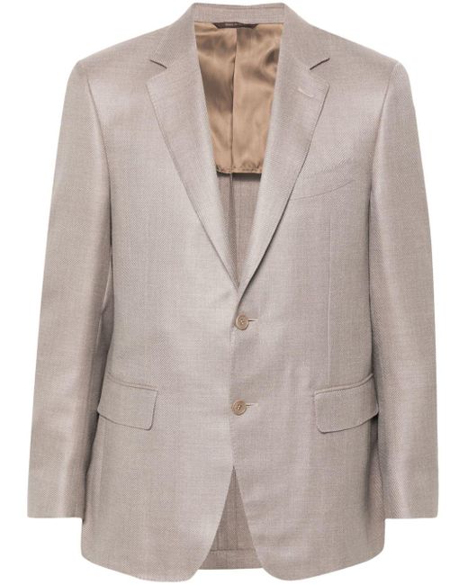 Canali Natural Twill-weave Blazer for men