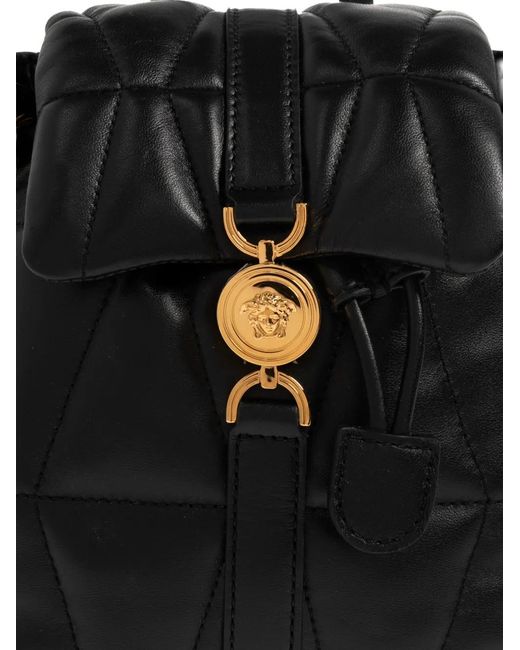 Versace Black Kleo Leather Backpack