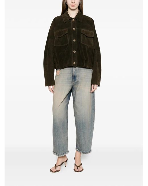 ViCOLO Black Pocket Collared Jacket