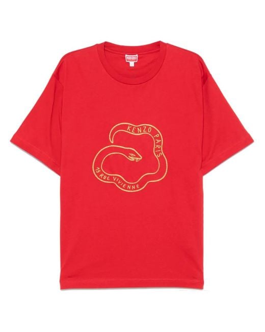 KENZO Red Year Of The Snake T-Shirt for men