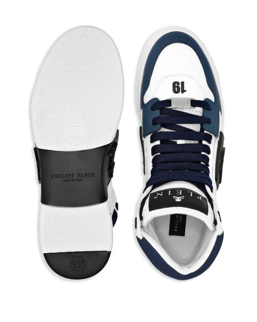 Philipp Plein Blue High-Top Sneakers