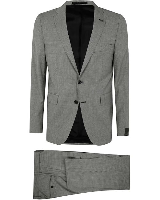 Tagliatore Gray Trousers Suit for men