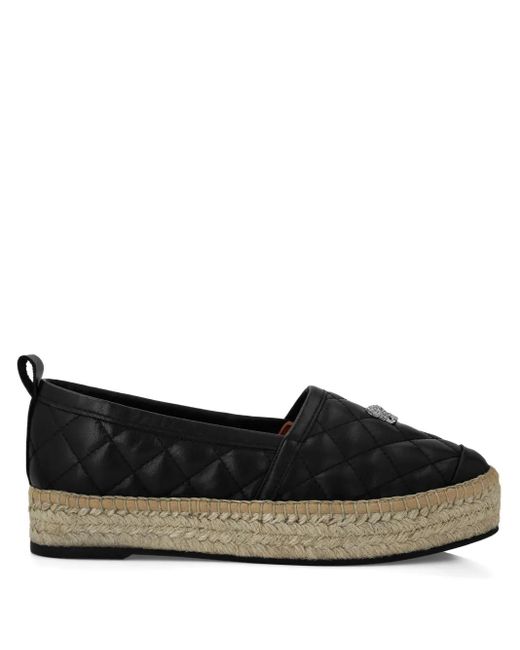 Philipp Plein Black Quilted Espadrilles