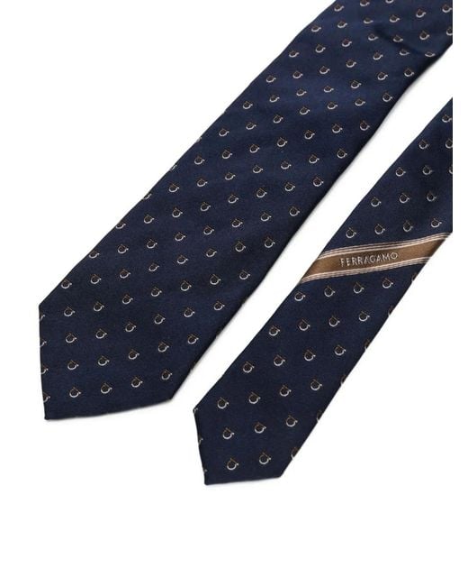 Ferragamo Blue Salvatore Ties for men