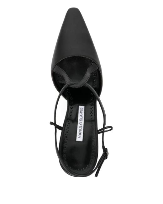 Manolo Blahnik Black 90Mm Minia Pumps