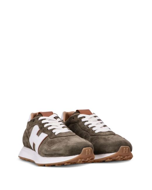 Hogan Brown H601 H-Patch Sneakers for men