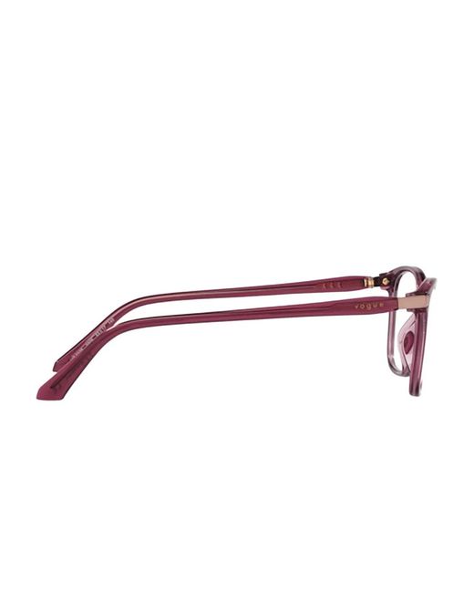 Vogue Eyewear Brown Rectangle Frame Glasses