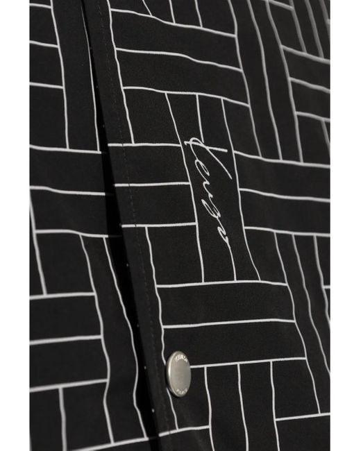 KENZO Windjack Met Geweven Print in het Black voor heren