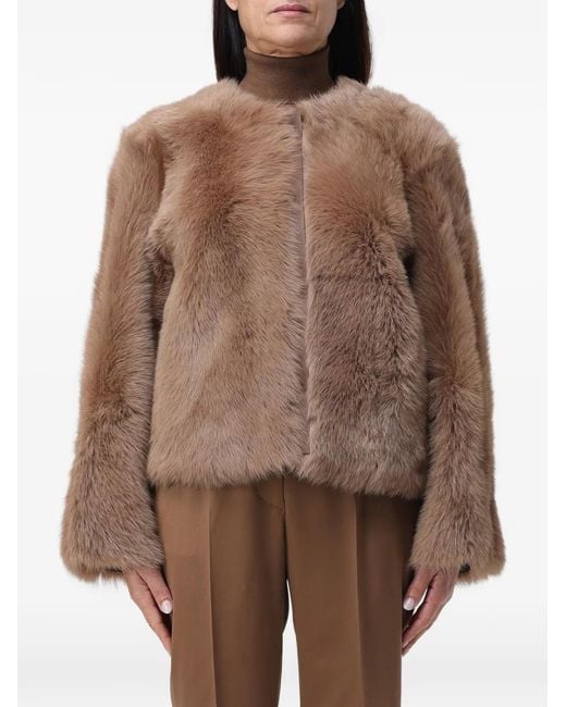 Chaqueta Con Diseño Abierto Kiton de color Brown