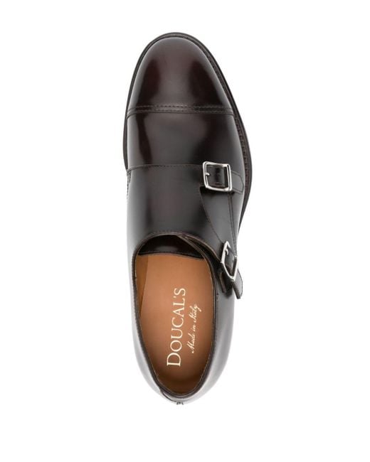 Chaussures en cuir à double boucle Doucal's pour homme en coloris Brown