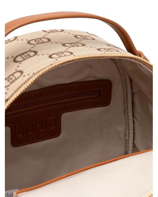 Liu Jo White Monogram Backpack