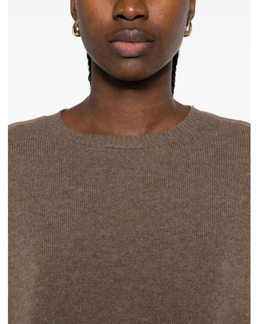 Be You サイドスリット カシミアセーター Brown