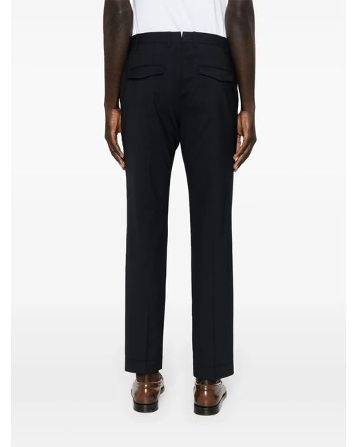 PT Torino Blue Slim-Fit Cropped Trousers for men