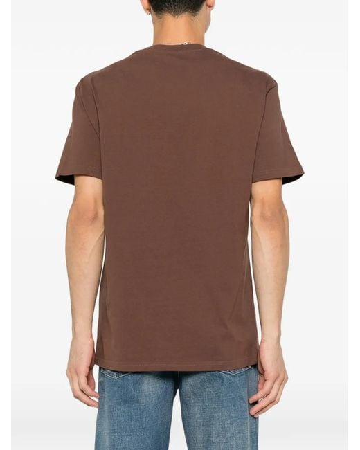 Givenchy Brown Crewneck Sweatshirt With Grosgrain Chest Detail for men