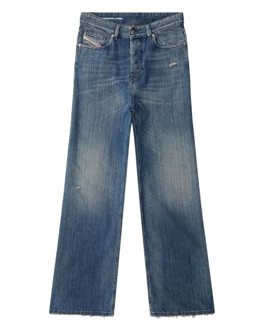 DIESEL Blue 1996 D-Sire Wide-Leg Denim Jeans