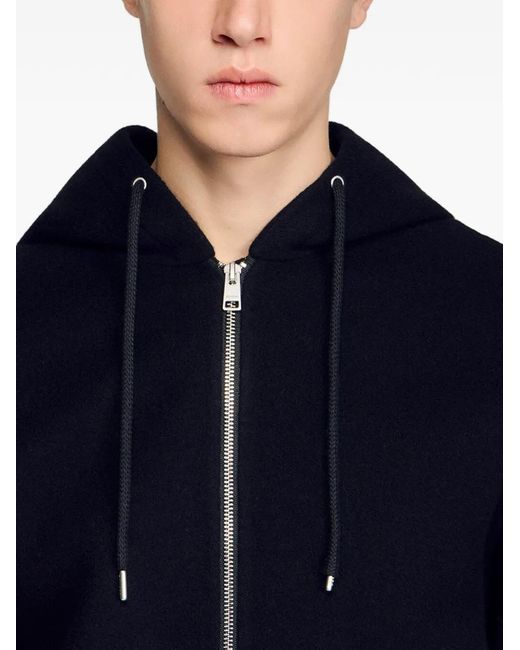 Chaqueta Con Capucha Sandro de hombre de color Black