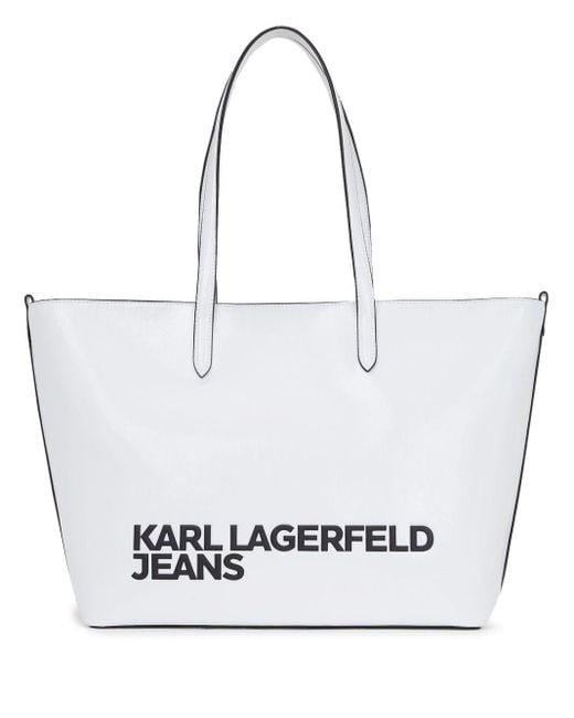 Karl Lagerfeld エッセンシャル ハンドバッグ White