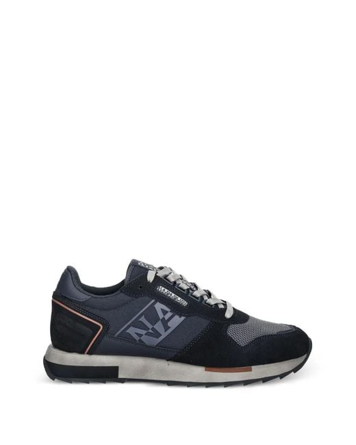 Napapijri Blue Virtus Logo Sneakers for men