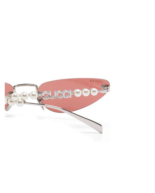 Gucci Pink Cat Eye-Frame Sunglasses