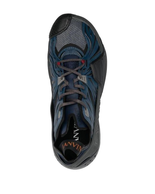 Lanvin Blue Logo Low-top Sneakers for men