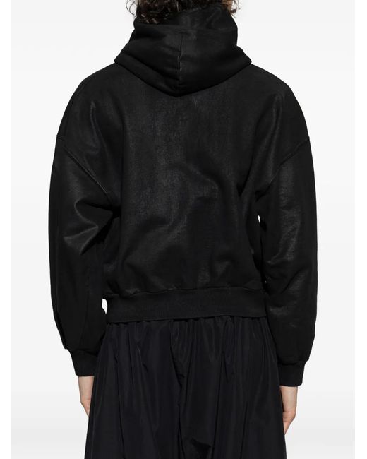 Balenciaga Black Zipped Hoodie for men